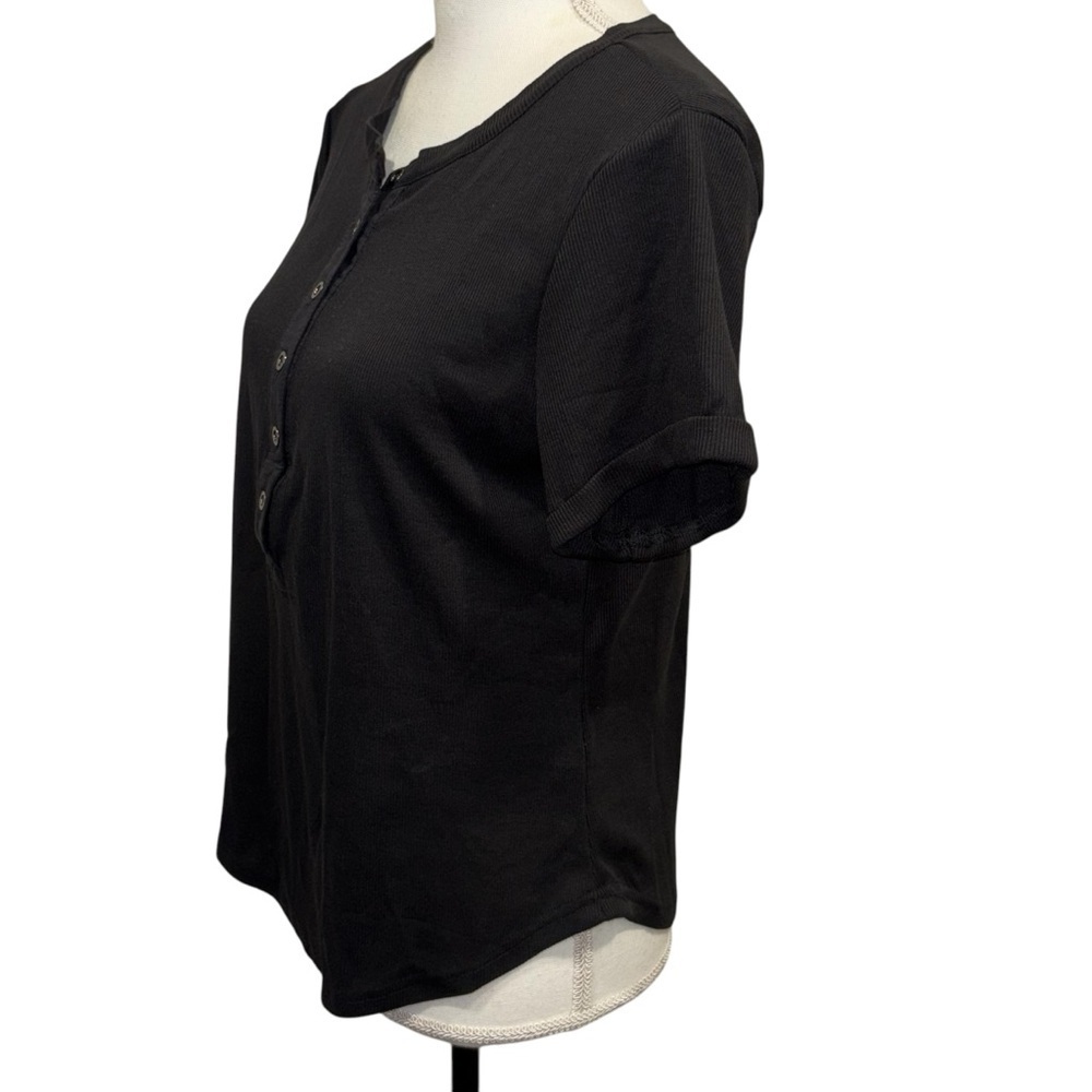 Unbranded Black Tee, sz M - Picture 3 of 7